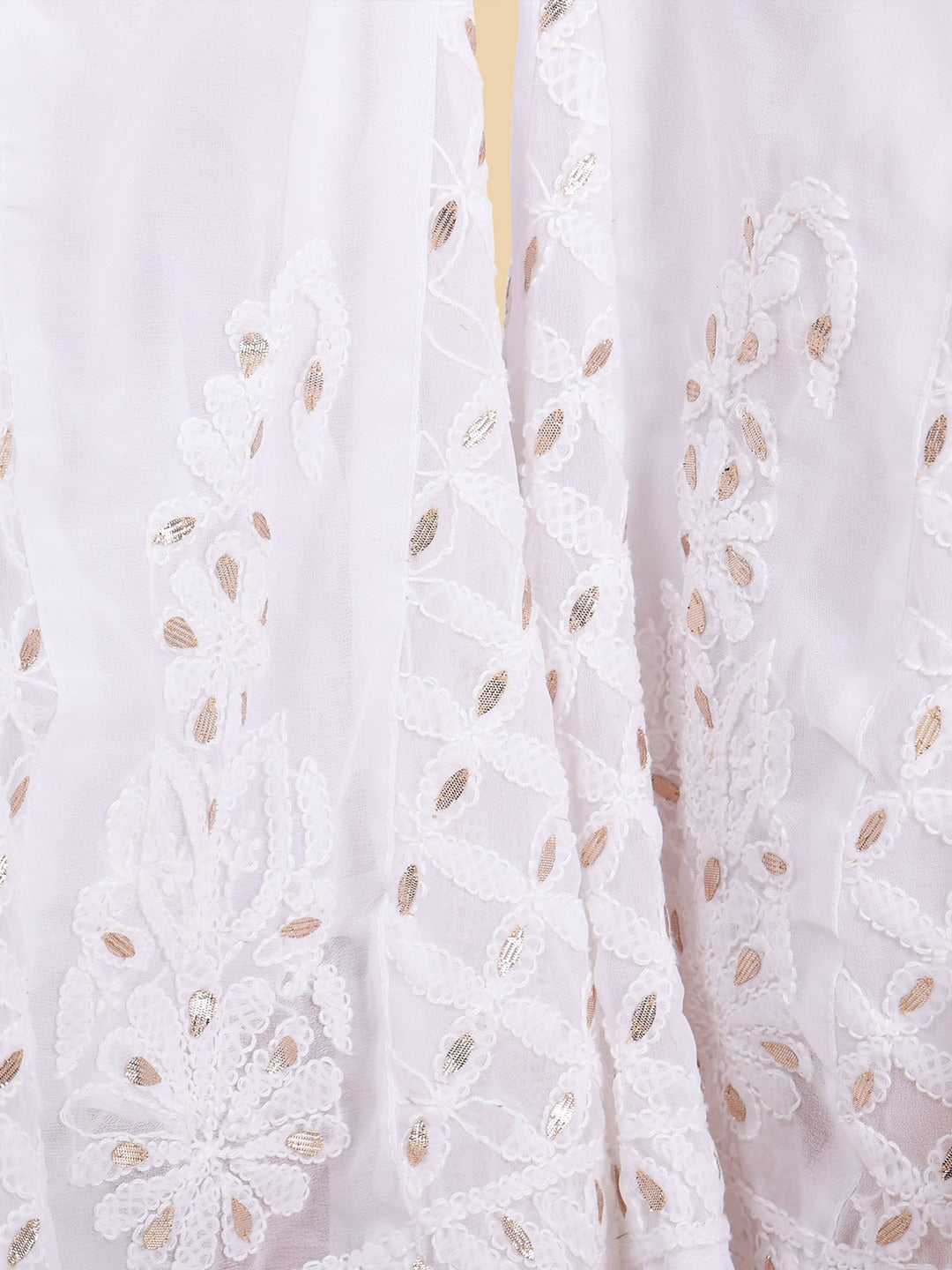 Lucknowi Chikankari Handwork Gota Patti Work Sharara.