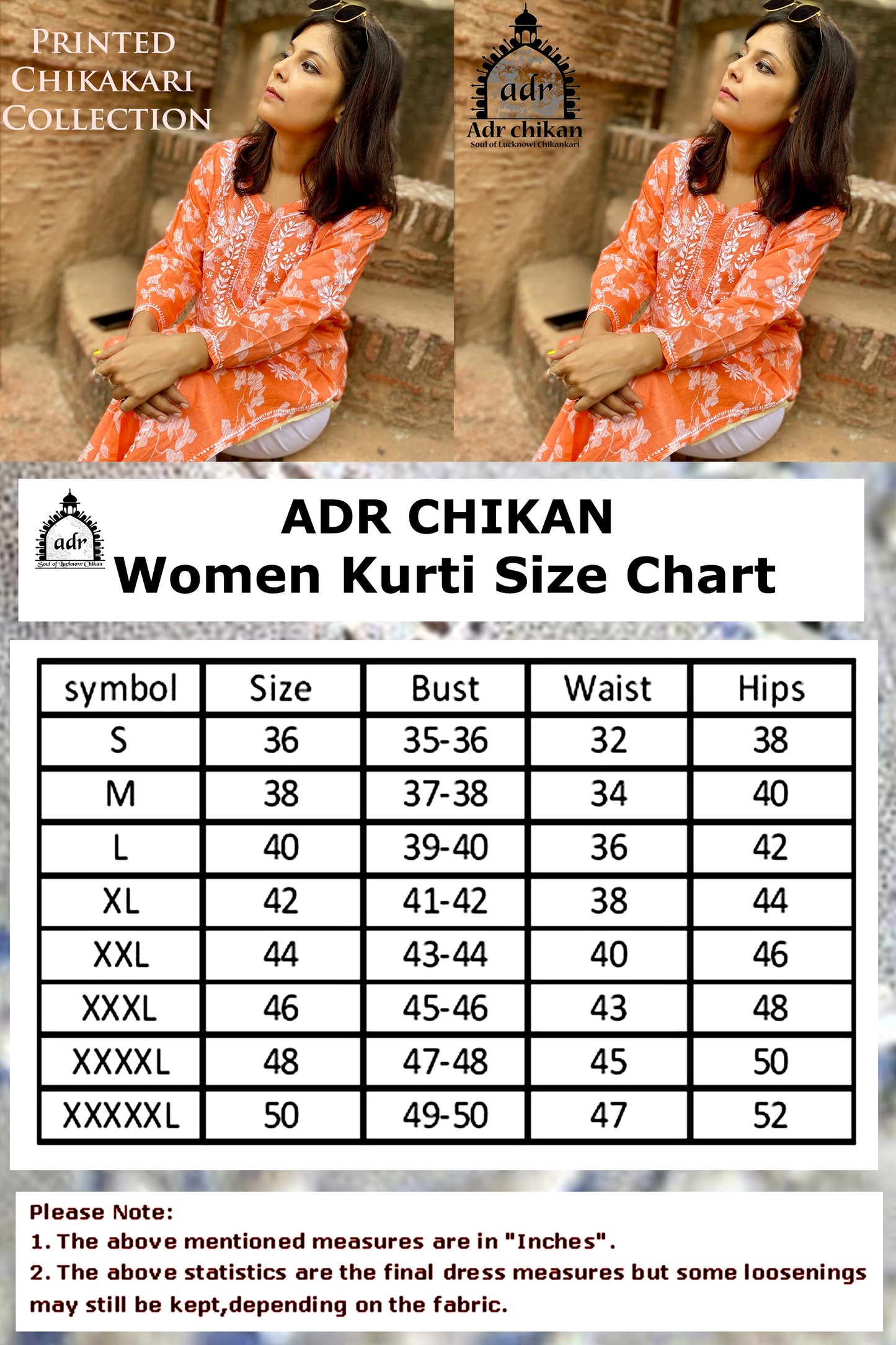 Trending Celebrity Noodle Strap Lucknowi Chikankari Handwork Front Jaal Kurti | ADR Chikan