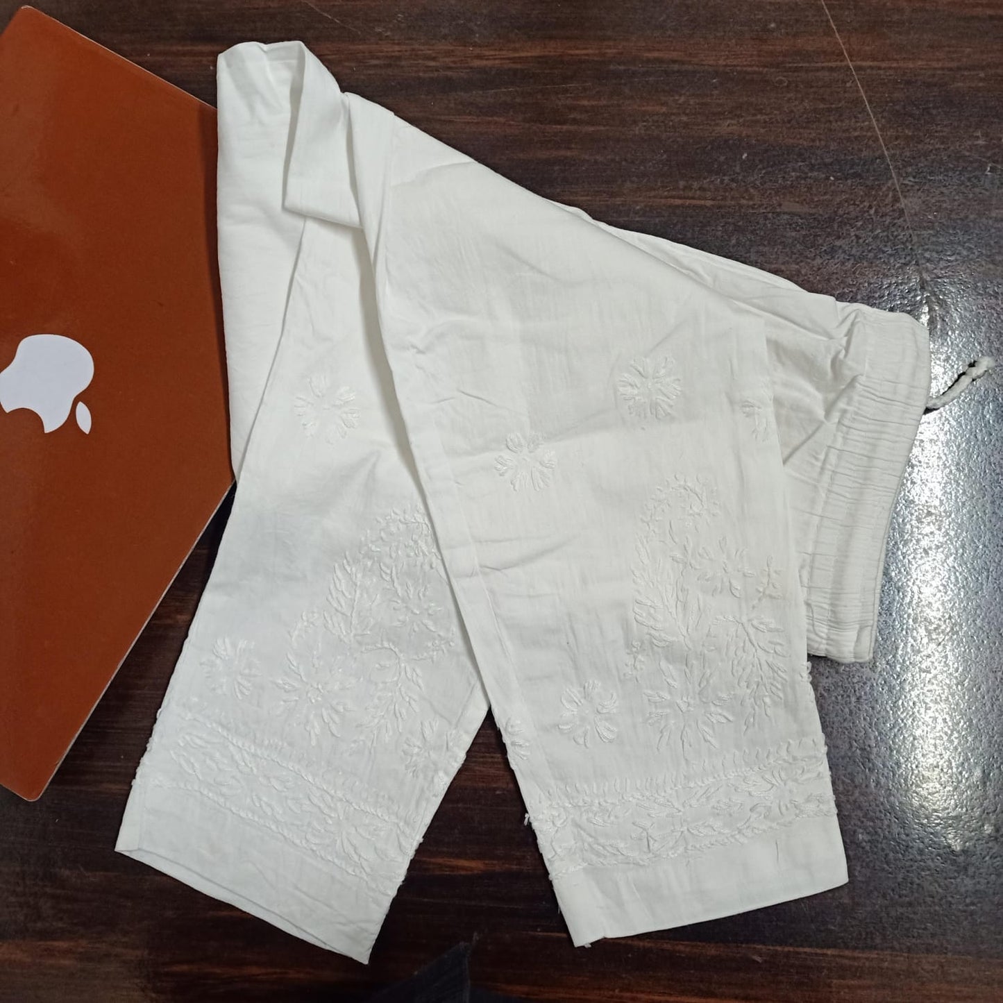 "ADR CHIKAN Presents Lucknowi Chikankari Handwork Lycra Stretchable Pant (Color Chart)"