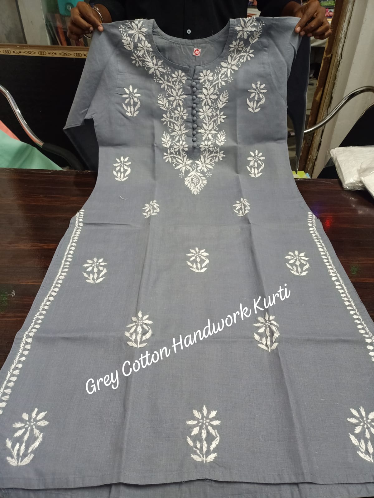 β€οΈ Lucknowi Chikankari Fine Handwork Beautiful Cotton Kurti β€οΈ