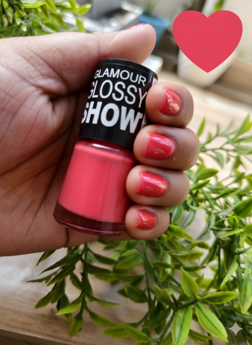 Glamour Glossy Show Nail Polish - Pack of 12 Vibrant Shades Collection