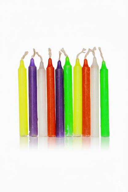 Multi Colors Candles Pack of 50
