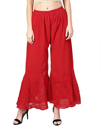 Lucknowi Chikankari Handwork Sharara (Color Chart)