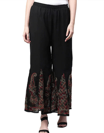 Lucknowi Chikankari Handwork Sharara (Color Chart)