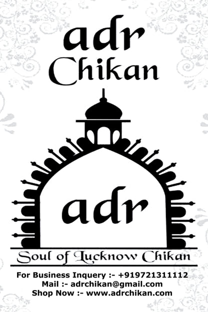 Lucknowi Chikankari & Kashmiri Aari Work Gala Booti ( RED )Kurti – A Blend of Tradition & Elegance
