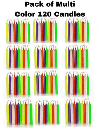 Multi Colors Candles Pack of 120