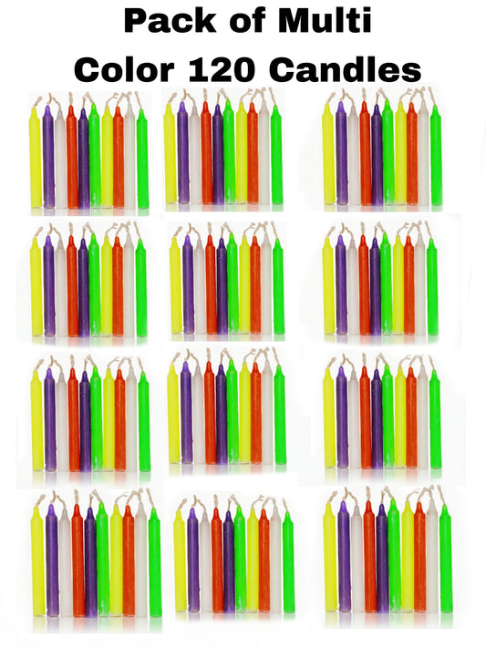 Multi Colors Candles Pack of 120