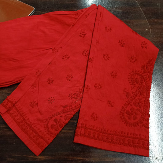 Lucknowi Chikankari handwork Lycra Streachable Jeggings (Pencil Pant)