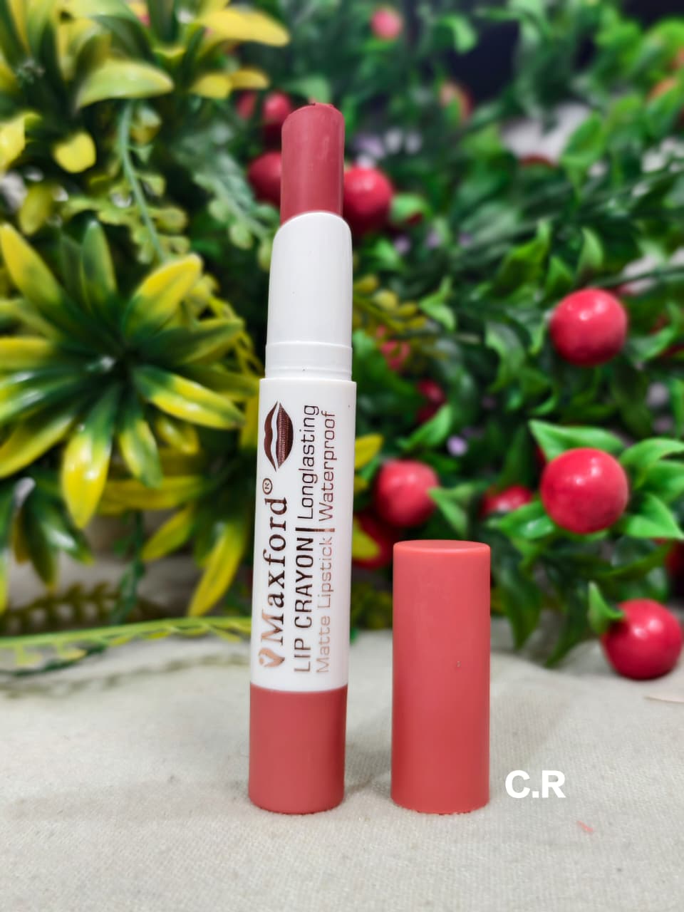 Maxford NUDE Shade Crayon Matte Lipstick - Non-Transfer, Waterproof & Long-Lasting