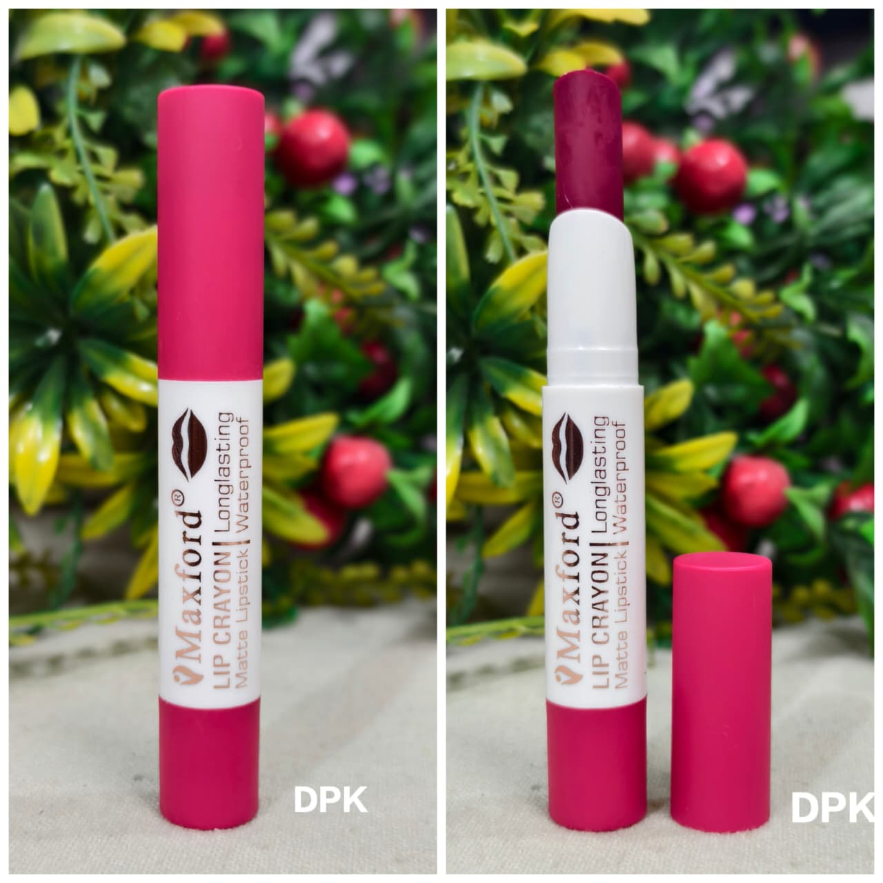 Maxford Dark Shade Crayon Matte Lipstick - Non-Transfer, Waterproof & Long-Lasting